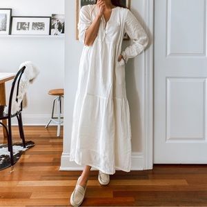 Able Clothing - Jane Maxi Dress antique white - medium —NWT